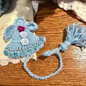 Handcrafted Blue Angel bookmark